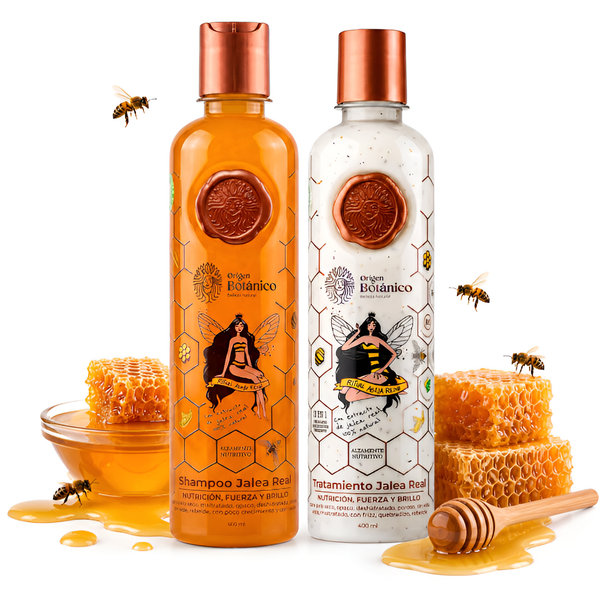 KIT 2 Crecimiento Acelerado y Ultrareparador JALEA REAL. : Shampoo + Tratamiento